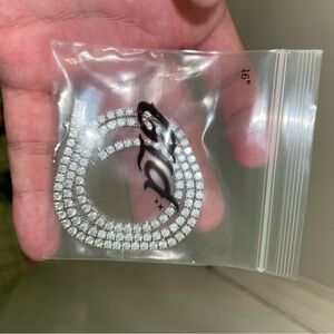 Here A Diamond Necklace! For Sale Wore It Once Up For Grabs!